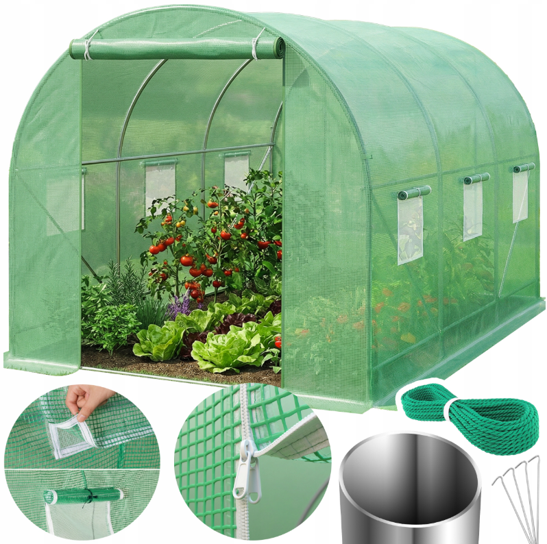 Теплица-парник садовая 7,5 м2, 2,5x3x2м Maltec (Польша) Киев - изображение 1