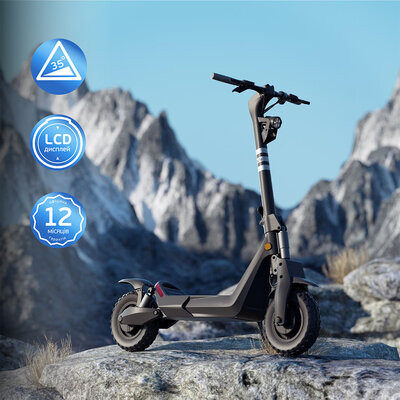 Електросамокат OKAI ES800 Panther Off-Road Black 12", 1500(3000)W, Dual Motor, 19,2Ah, 50km, 60kmh, 35%, NFC, App, 43kg (ES800-B) Киев - изображение 13