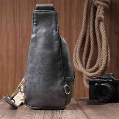 Сумка Vintage Через плече з екошкіри Сіра (22792) Вінниця