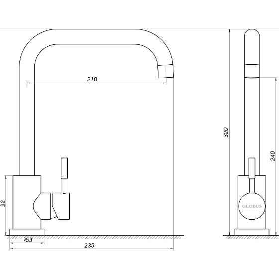 Змішувач для кухні EcoMIX ALPEN SBT3-203L Київ