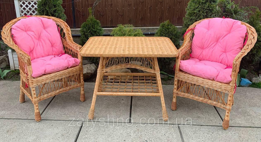 Садовая плетеная мебель с оригинальными накидками Киев - изображение 4