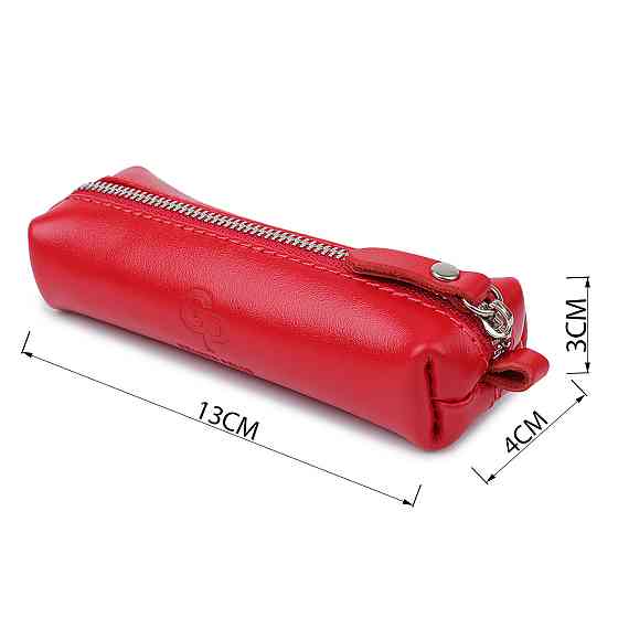 Невелика шкіряна ключниця GRANDE PELLE 11530 Червоний Київ