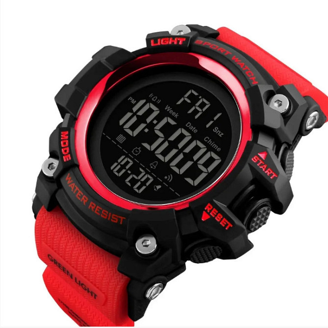 Чоловічий спортивний годинник Skmei 1384 Червоний Вінниця - фото 2