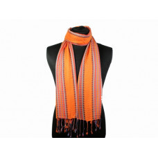 Имиджевый  женский шарф оранжевый в полоску Киев - изображение 1