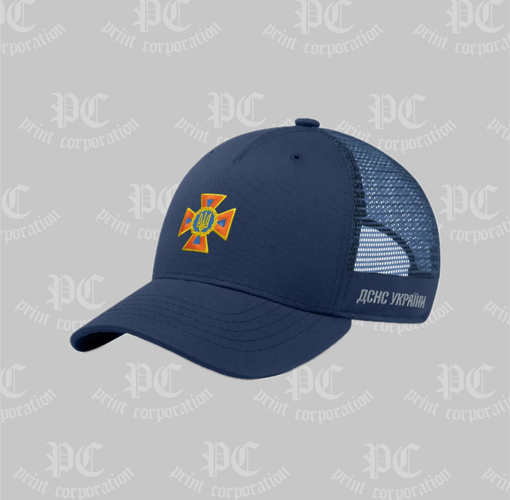 Кепка бейсболка з сіткою | Тракер з принтом "ДСНС УКРАЇНИ" Чернівці - фото 1