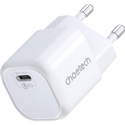 Зарядное устройство Choetech 1хUSB-C 30W PD QC3.0 PD5007 white (PD5007-EU-WH) Винница - изображение 1