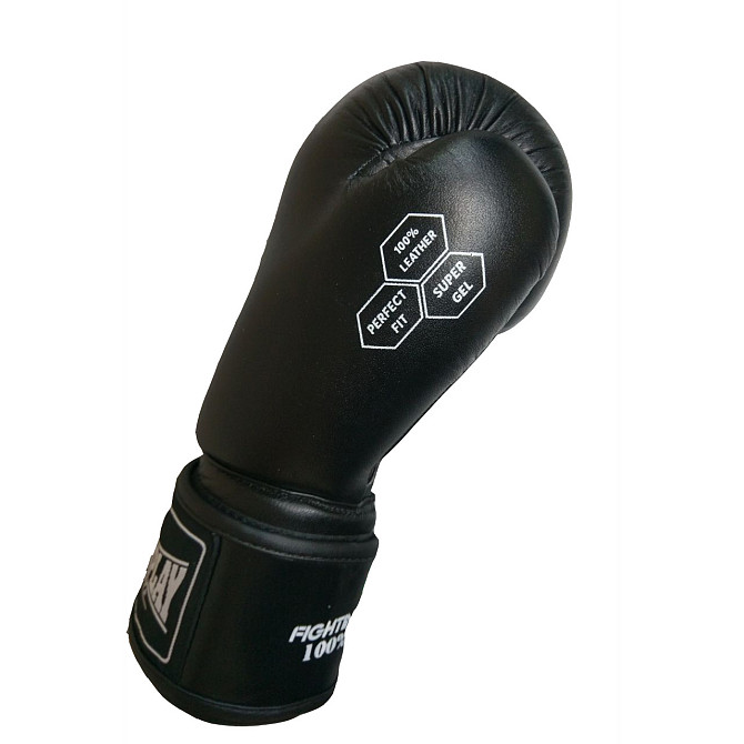 Боксерські рукавиці PowerPlay 3088 Impulse Чорні (натуральна шкіра) 12 унцій Кам'янське - фото 4