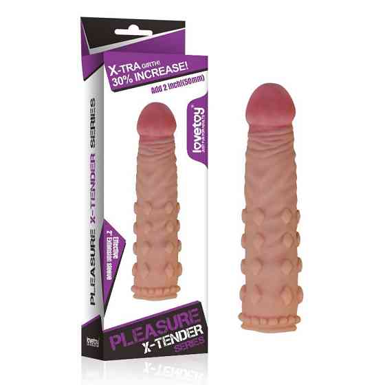 Насадка на член Pleasure X-Tender Penis Sleeve Flesh 2 Sex Aura Киев