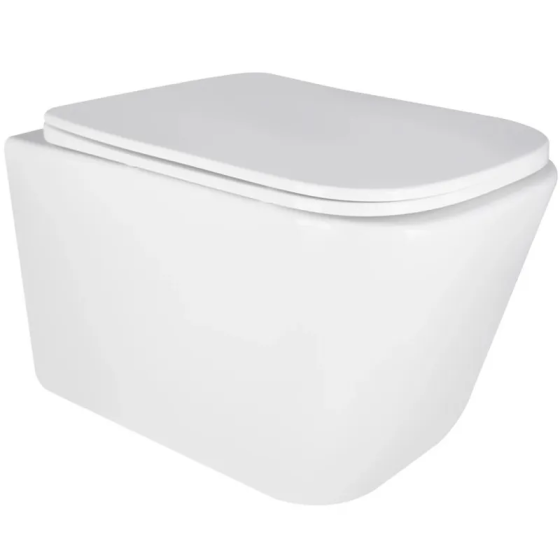 Унитаз подвесной Mixxus QUADRO-0303-T3 485x340x365mm, система смыва TORNADO 3.0 (MI6702) Киев