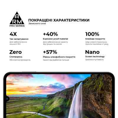 Стекло защитное Armorstandart Pro Samsung M15 5G (M156) Black (ARM74368) Винница