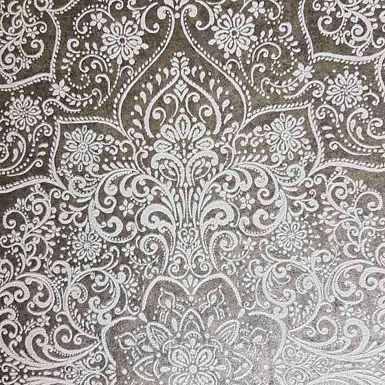 Шпалери флізелінові еко Rasch Kerala 0.53х10 м вензелі східний малюнок темно-сірі сріблясті Київ