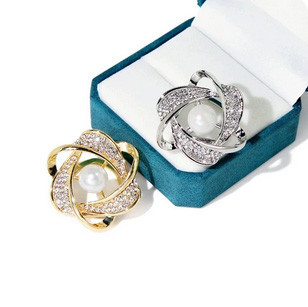 Брошь для платка серебристая Киев - изображение 2