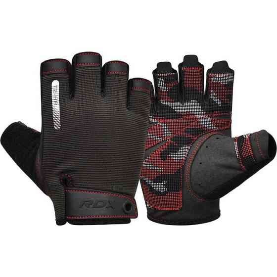 Рукавички для фітнесу RDX T2 Half Red M Кам'янське