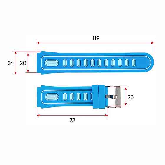 Ремінець для смарт-годинника Modfit SkyLoom Blue SBR Київ