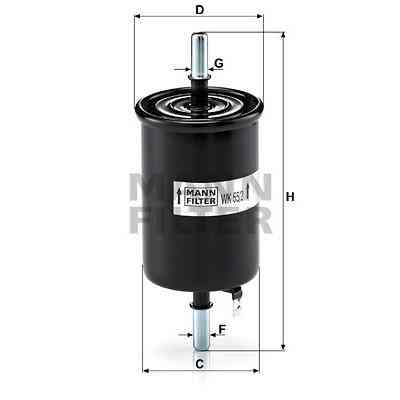 Фільтр паливний Mann WK55/2 Вінниця