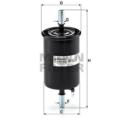 Фільтр паливний Mann WK55/2 Вінниця - фото 1