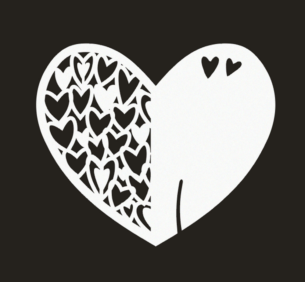 Банкетные карточки Сердечка 10 штук 9 на 6 см белый Киев - изображение 1