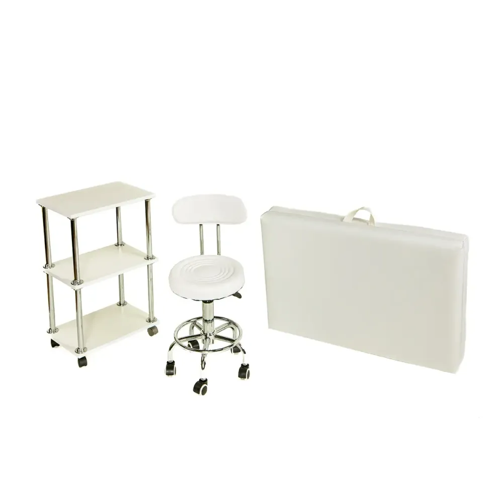 Косметологічна кушетка з візком і стільцем зі спинкою (комлект) Київ - фото 3