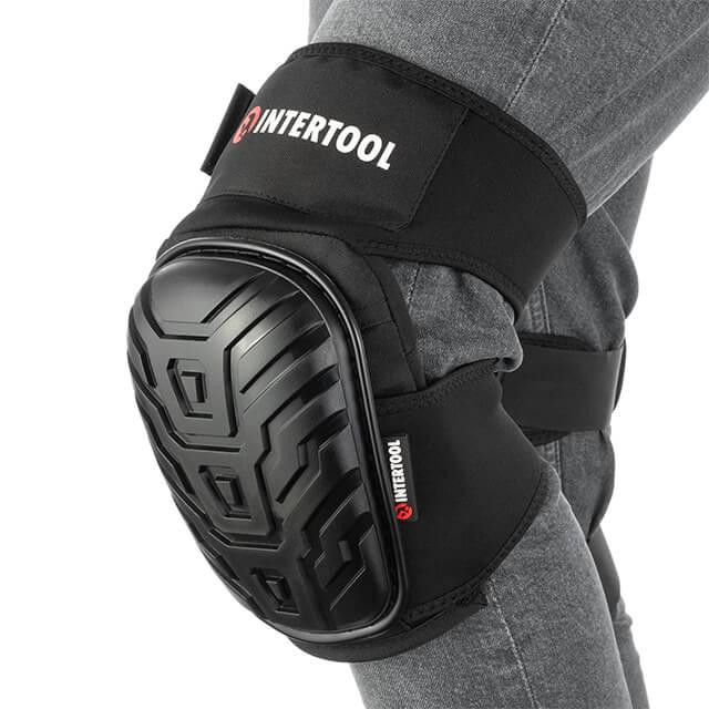 Наколінники захисні, накладки протиковзкі з ПВХ, тканина 600D, гелеві подушки, неопренові ремені INTERTOOL SP-0054 Київ - фото 3