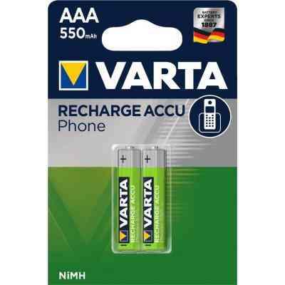 Аккумулятор Varta AAA Phone ACCU 550mAh NI-MH * 2 (58397101402) Винница