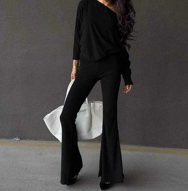 Женские классические теплые брюки-лосины микродайвинг начес Одесса - изображение 6