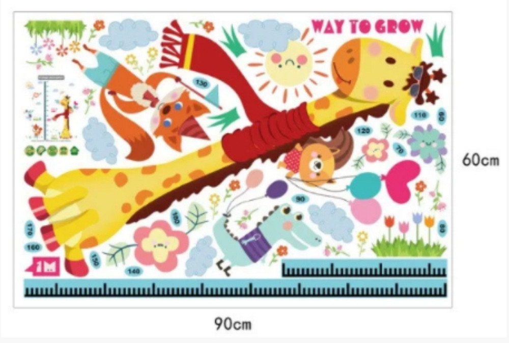 Наклейка интерьерная Ростомер с жирафом Киев - изображение 8