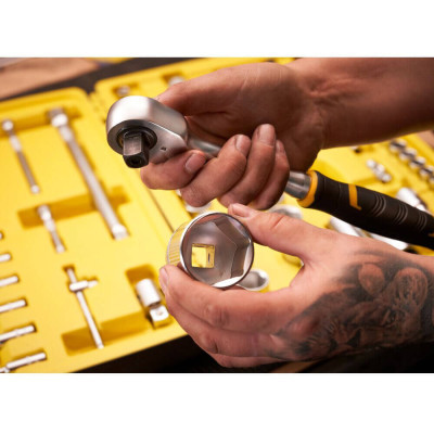 Набор инструментов Stanley FatMax Maxi-Drive торцевых 1/4", 1/2", 81 шт., кейс (FMMT82826-1) Винница - изображение 7