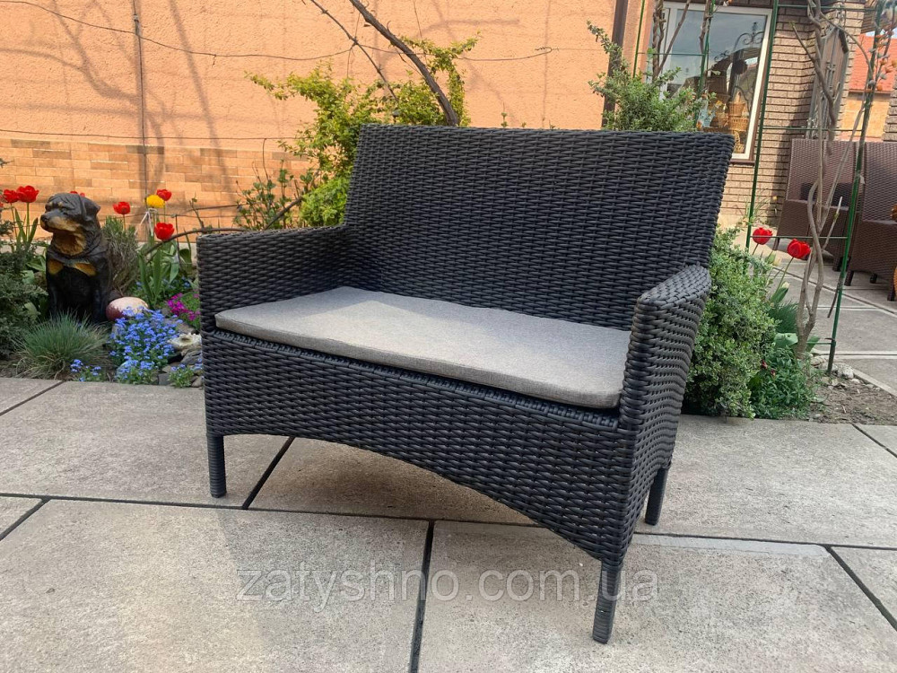 Диван із ротанга з подушкою Київ - фото 5