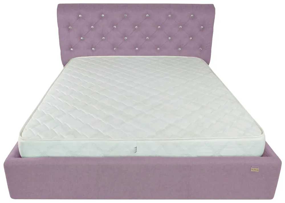 Кровать Двуспальная London Comfort 180 х 190 см Fibril 24 C1 С подъемным механизмом и нишей для белья Темно-розовый Киев - изображение 2