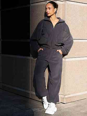 Жіночий стильний теплий костюм, двійка вібічний фліс-політ, 48/52 Одеса