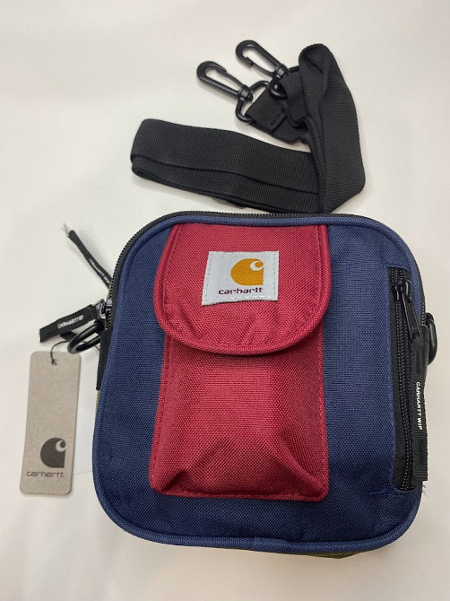 Сумка через плече Carhartt Кархарт 17х17х7 Синій/зелений Запоріжжя - фото 2