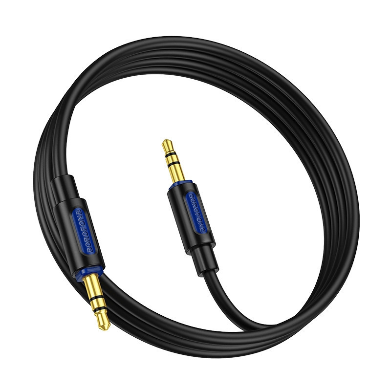Аудіо кабель BOROFONE BL20 True sound silicone audio cable AUX Black Одеса - фото 3
