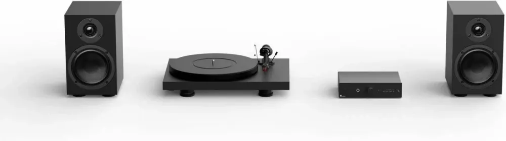 Проигрователь Pro-Ject Colourful Audio System | All-In-One Грамофон-wzmacniacz-Динаміки Satin Black Dostępne Киев - изображение 1
