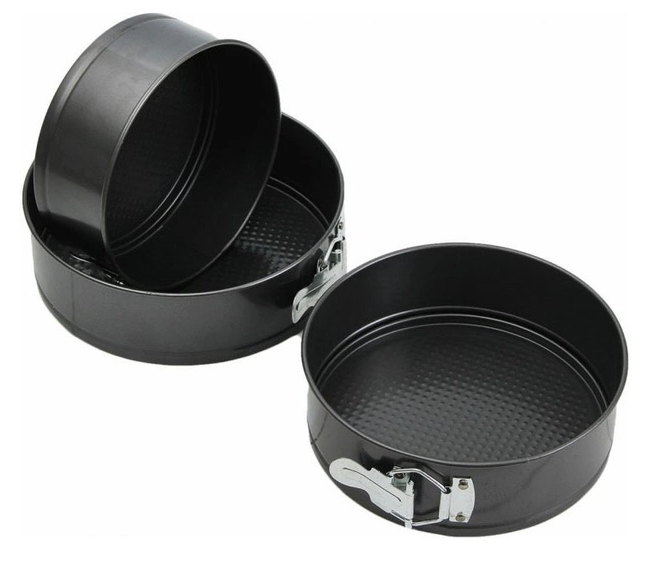 Набір роз'ємних круглих форм для випікання та запікання UNIQUE UN-1702 3 штуки Одеса - фото 10