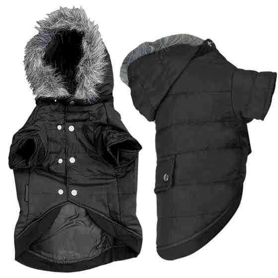 Flamingo Polar Black ФЛАМИНГО КУРТКА С КАПЮШОНОМ одежда для собак Киев