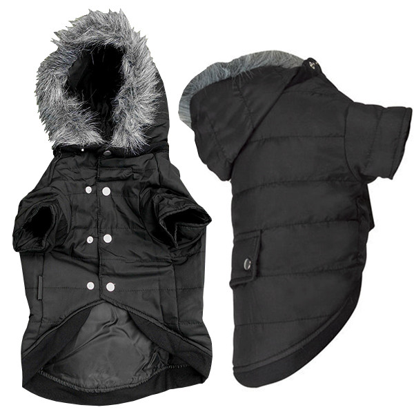 Flamingo Polar Black ФЛАМИНГО КУРТКА С КАПЮШОНОМ одежда для собак Киев - изображение 1