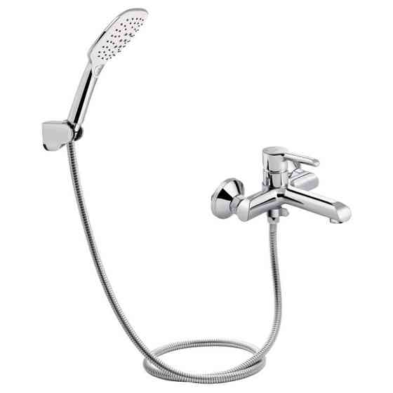 Змішувач для ванни з душовим гарнітуром Qtap Grand QTGRACRM006 Chrome Харків