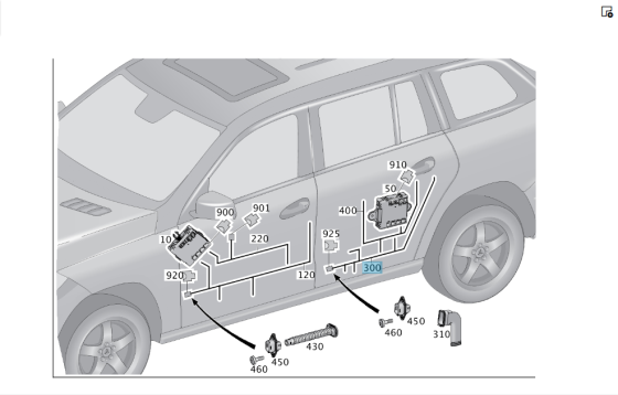 Mercedes-Benz  A1665408003 Проведення задніх дверей GL/GLS X166 Одеса