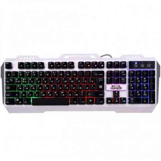 Клавіатура мультимедійна Defender Metal Hunter GK-140L (срібляста) Вінниця