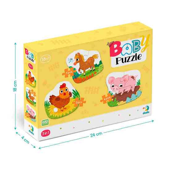 Детский Пазл 3 в 1 
