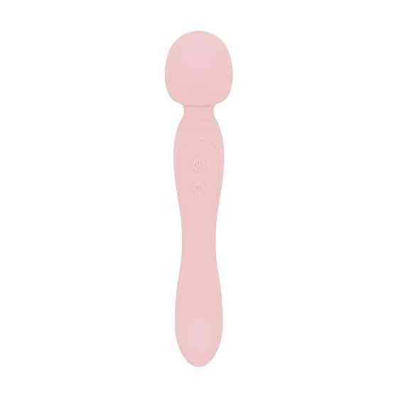 Вібромасажер Good Vibes Only - SIMI Double-Sided Wand Vibrator Soft Silicone - Pink Sex Aura Київ