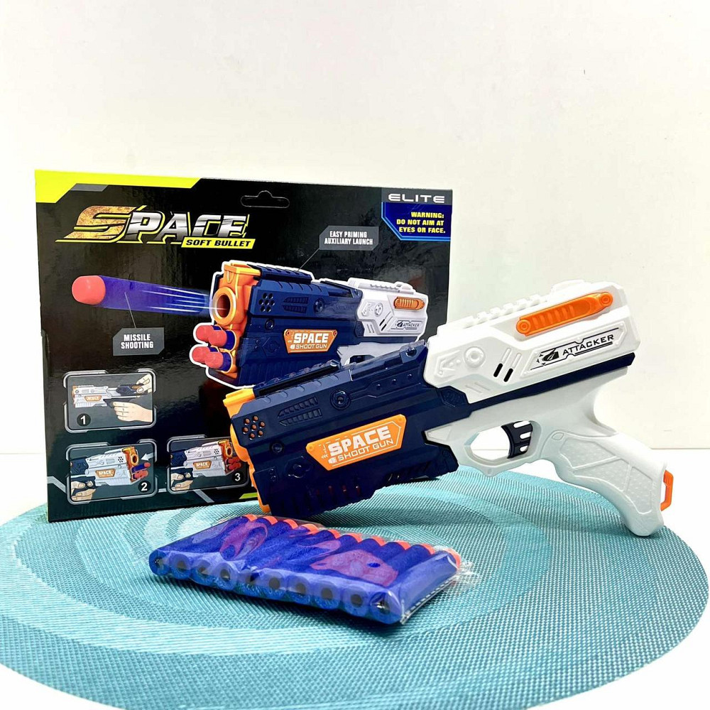 Пістолет помповий 10 м'яких патронів 23см (838B) Чернігів - фото 5