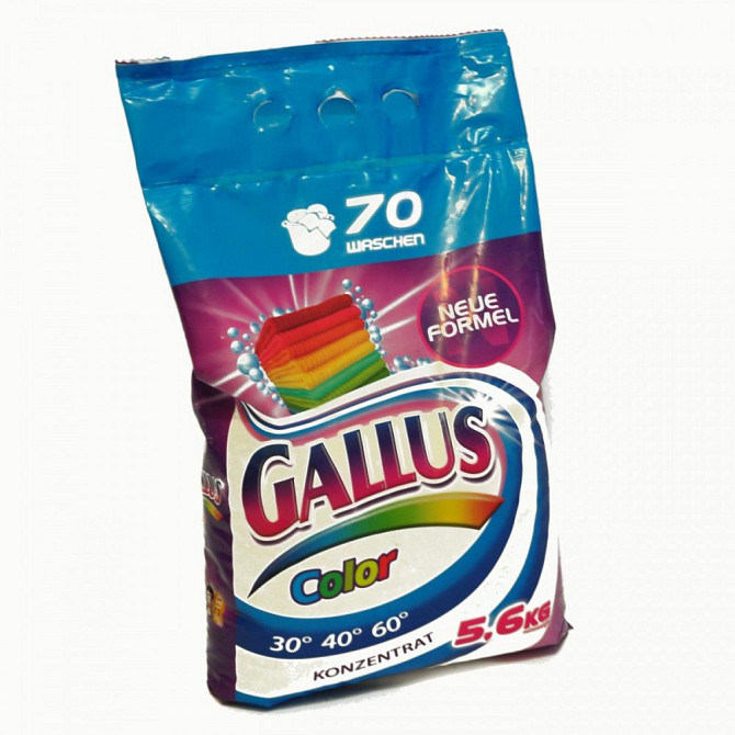 СТИРАЛЬНЫЙ ПОРОШОК ДЛЯ ЦВЕТНОГО БЕЛЬЯ GALLUS, 5,4 КГ. (ПОЛЬША) Львов - изображение 1