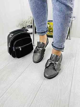 Sothby 's Сліпони жіночі Sothby 's K-378/3 темне-срібло (весна-літо, шкіра натуральна) (3306) л Коломыя