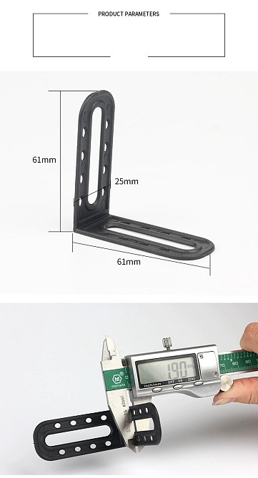 Уголок пластиковый для системы выравнивания плитки цвет черный, для внутренних и наружных углов (многоразовый, ABS, комплект 25 Киев - изображение 5