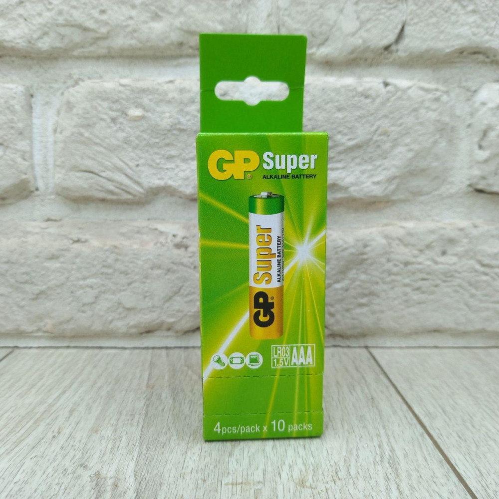 Батарейки GP Super Alkaline AAA LR03 1.5V - блок 40 штук Харків - фото 8