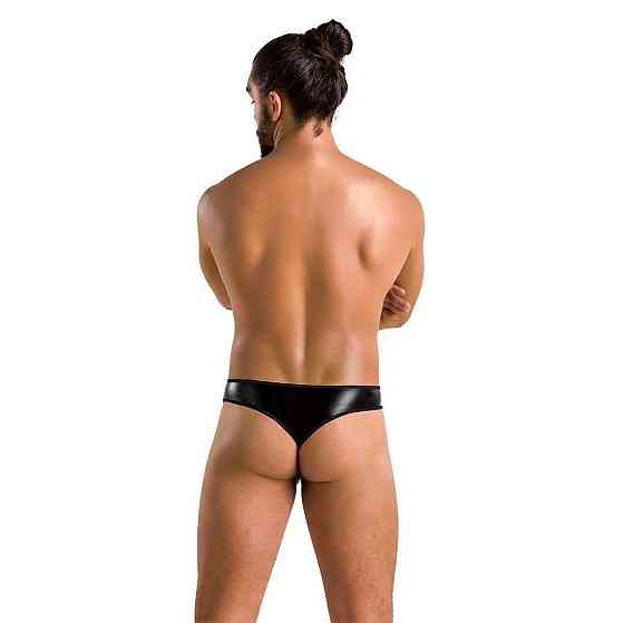 Мужские стринги Passion 033 THONG PAUL XXL/XXXL Black, под латекс Sex Aura Киев