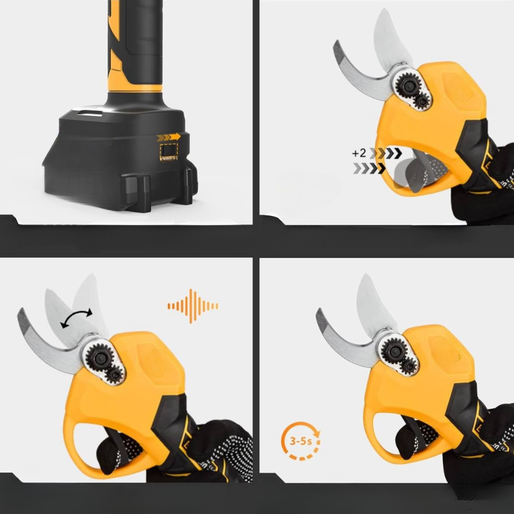 Акумуляторний секатор + 2 АКБ,48V,VEN-1241 SBR Київ - фото 3