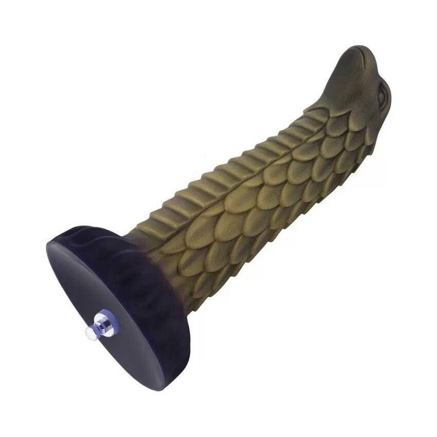 Фалоімітатор для секс-машин Hismith 8.5″ Squama Beast Silicone Dildo Monster Series, KlicLok Sex Aura Київ - фото 1