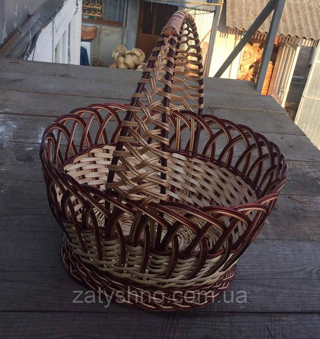 Кошик плетений з лози | Київ - фото 3